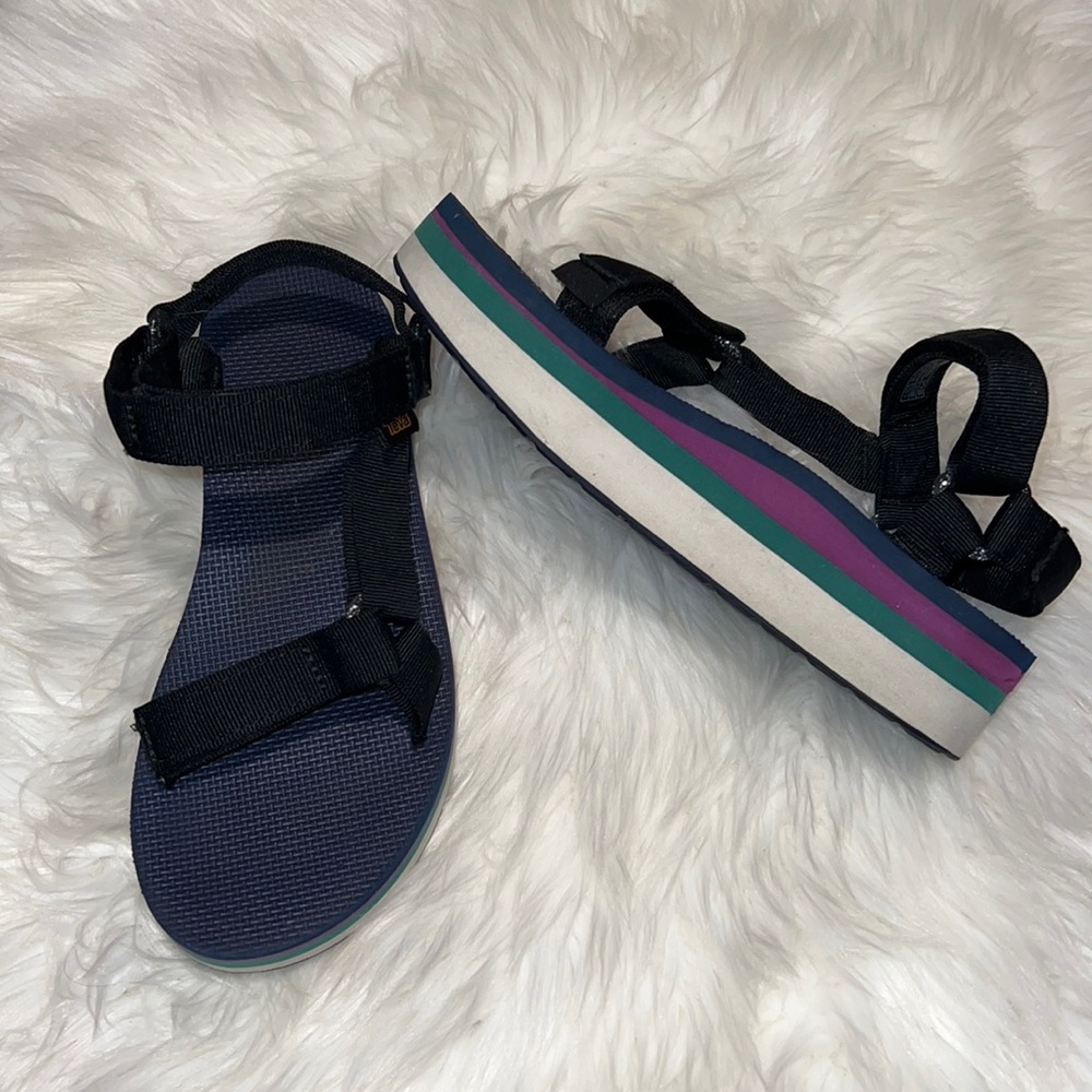 Teva Women's Sandals - Black and Purple